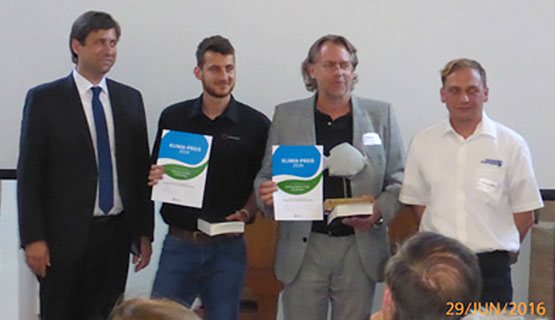 Klimapreis 2016 · Hofmann GmbH · Andreas Hofmann · Landrat Dr. Hermann