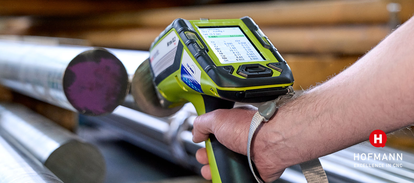 Zerstörungsfreie Materialanalysen · Hofmann CNC